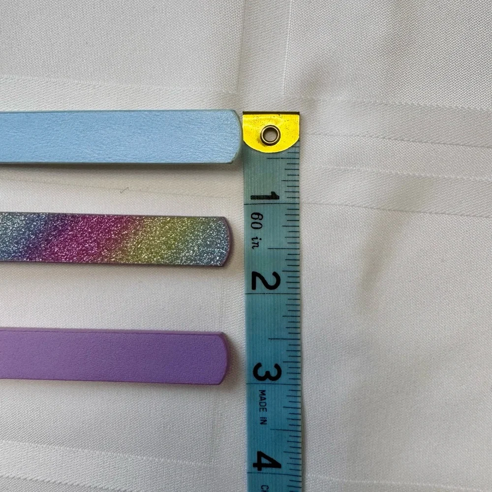 Vibrant Kids Belt Trio - Blue, Rainbow, and Purple